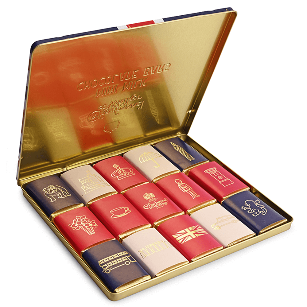 Charbonnel et Walker Union Flag Mini Bars In A Keepsake Tin
